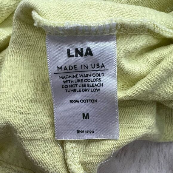 LNA Revolve Liani Tank Dress in Citrus Yellow Sleeveless Mini women’s size M - Picture 10 of 14